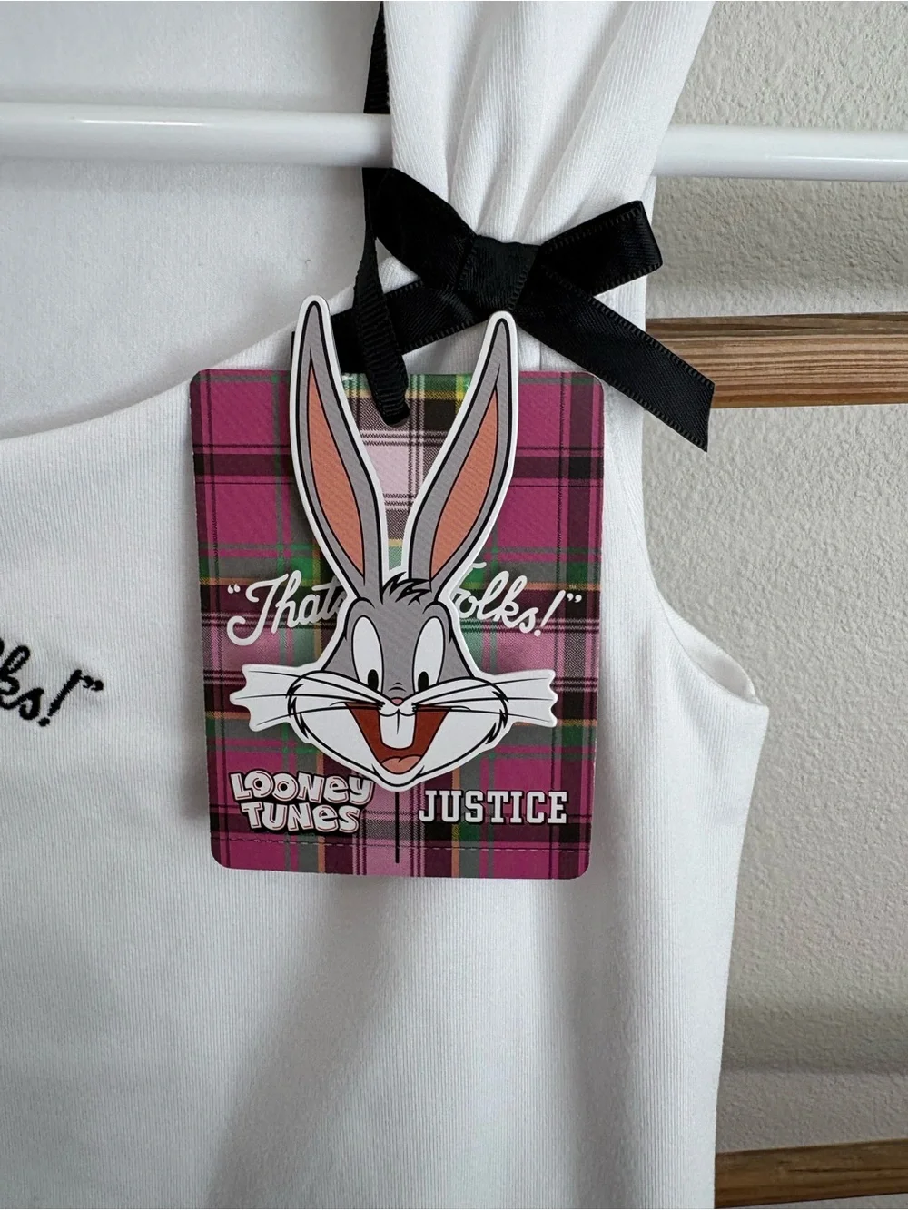 Justice x Looney Tunes Bow Detail Top | medium (10)